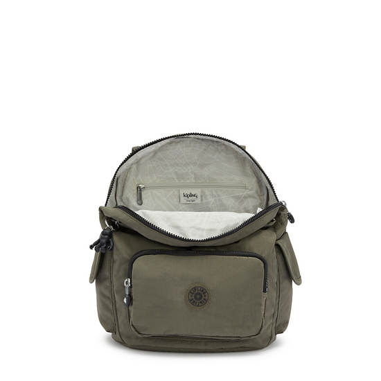 Kipling City Pack Small Ryggsekk Grønn | NO 1707UZ